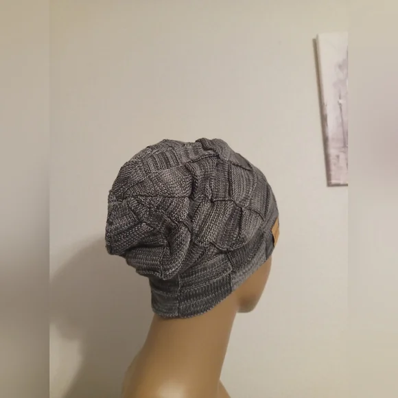 Gray Slouchy Beanie - Picture 2 of 4